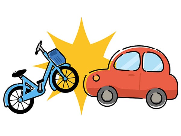 自転車事故イラスト