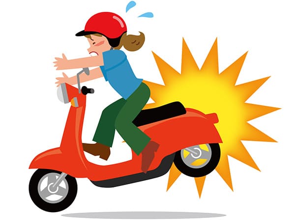 バイク事故イラスト